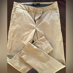 Men’s beige Nordstrom brand slim-fit chinos